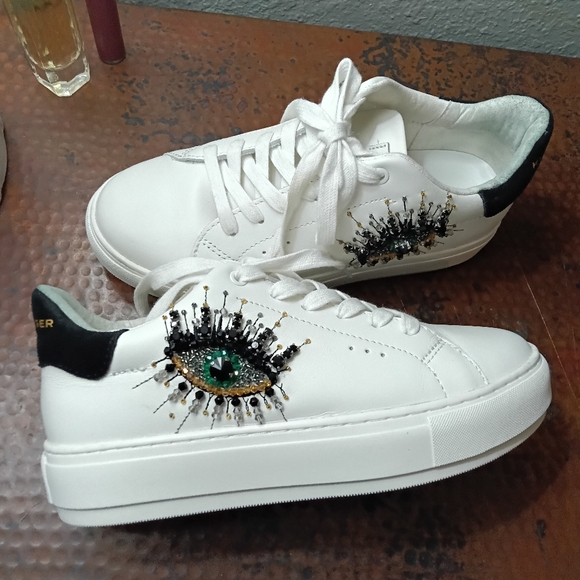 Kurt Geiger Sz. 8 Laney Evil Eye Sneaker - Picture 12 of 16